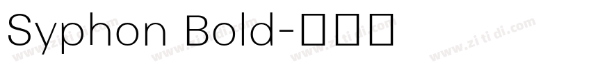 Syphon Bold字体转换